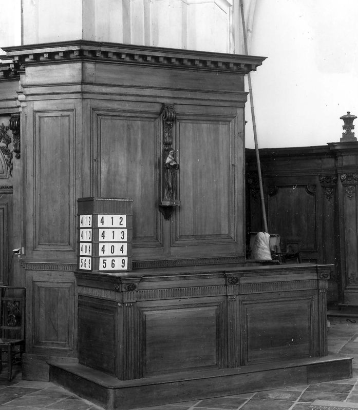 banc de marguillier / Kerk O.L.Vrouw[Rozebeke]