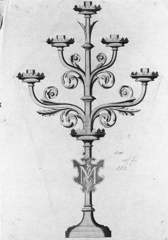 Projet de candélabre à cinq branches