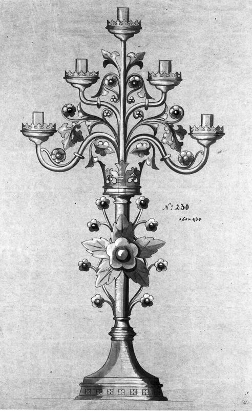 Projet de candélabre à cinq branches