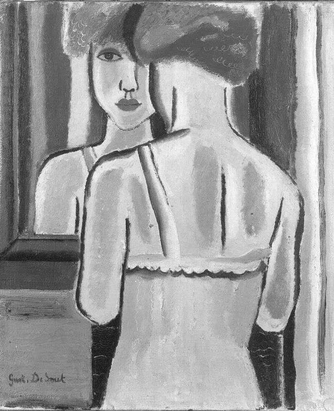 Jeune femme au miroir