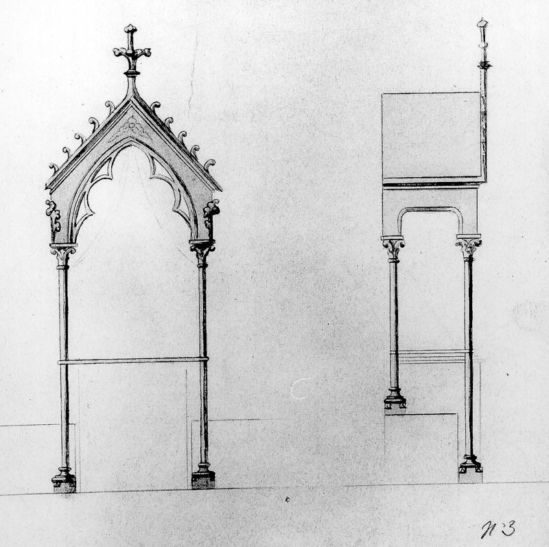 Projet de trône d'exposition