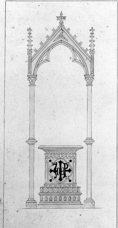 Projet de trône d'exposition