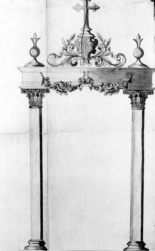 Projet de trône d'exposition