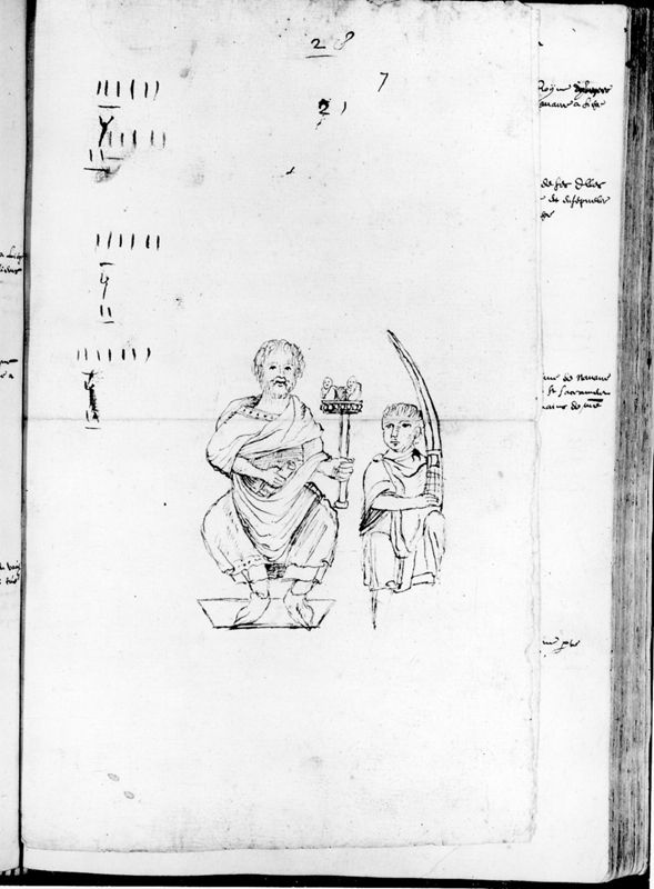 Chronique de Liège : Personnage trônant