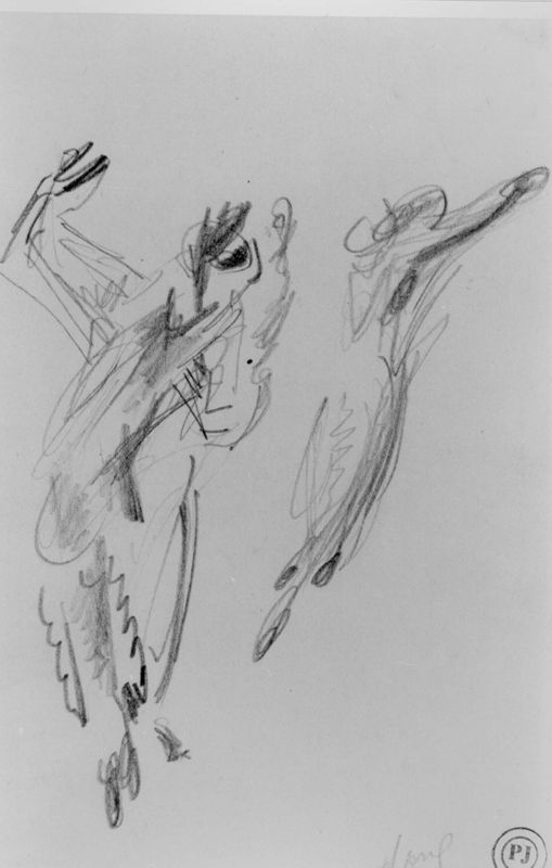 Twee dansende figuren