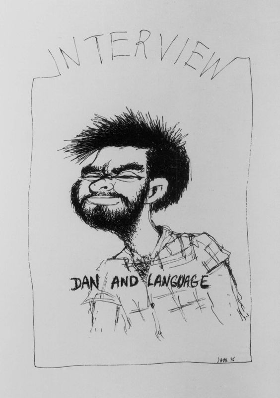 Interview Dan and language(reeks van 6 tekeningen)