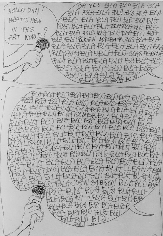 Interview Dan and language(reeks van 6 tekeningen)