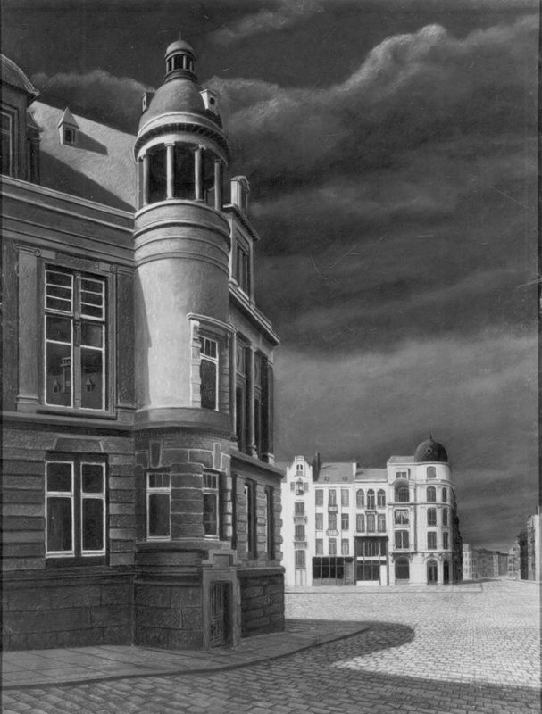 Een vleugel van het gemeentehuis van Sint-Gillis