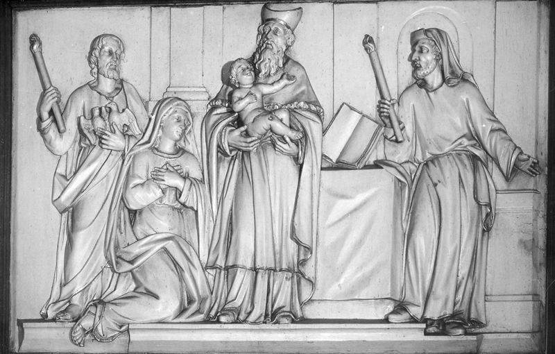 bas-relief[sculpture] / Kerk Sint-Antonius van Padua[Antwerpen]