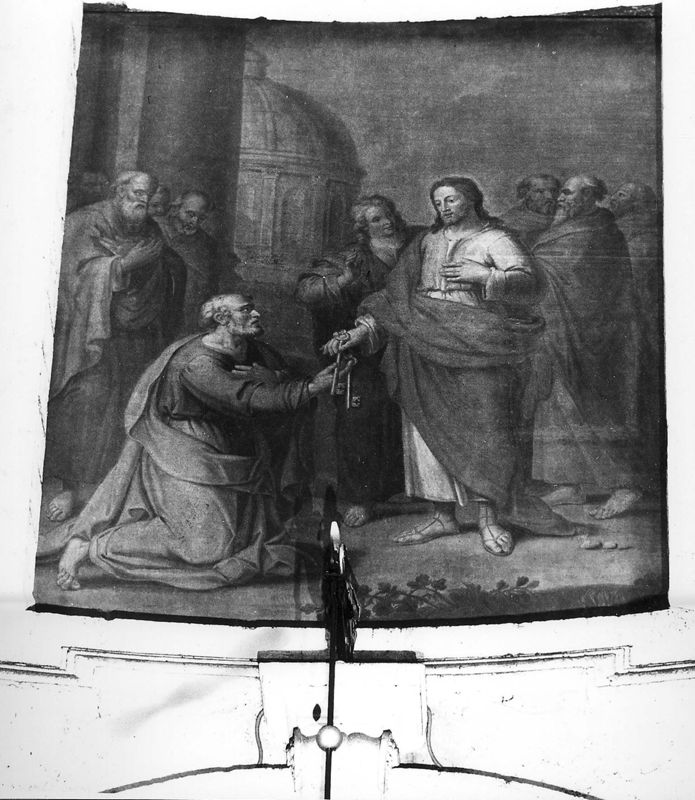 Jezus overhandigt Petrus de sleutels