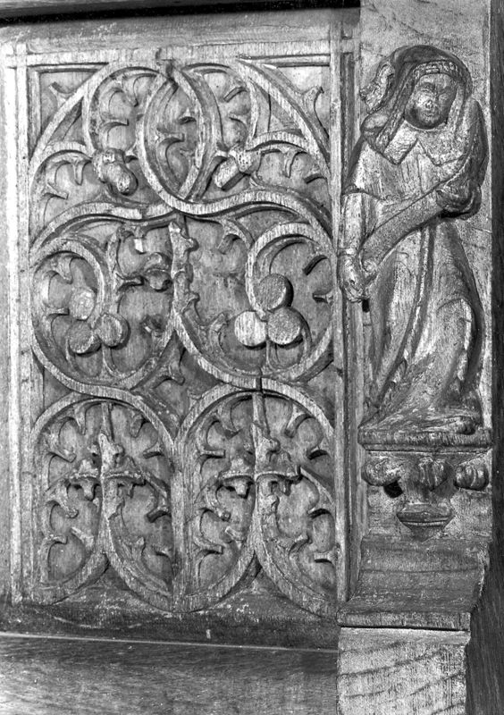 banc d'église / Eglise Sainte-Waudru[Mons]