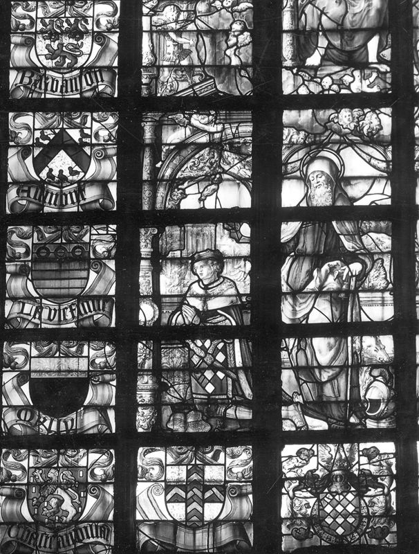 Sainte Trinité, les donateurs Antoine de Lalaing et ...