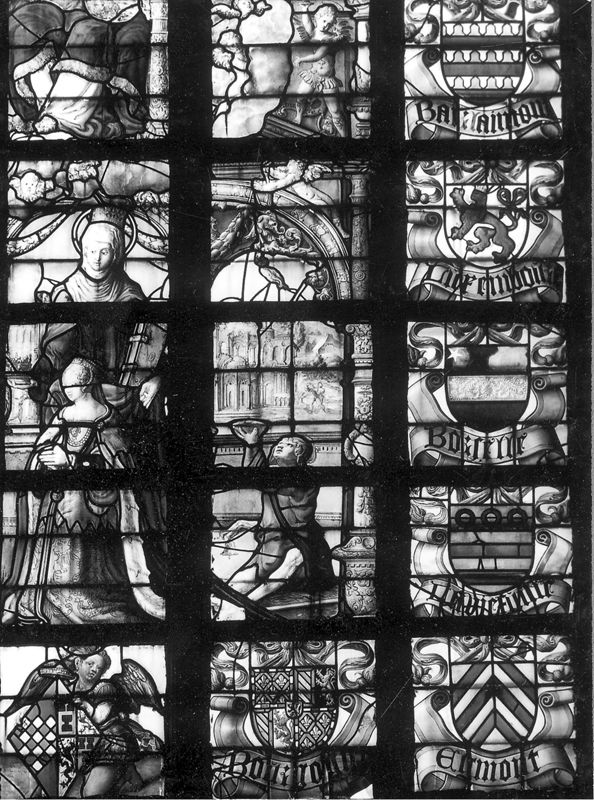 Sainte Trinité, les donateurs Antoine de Lalaing et ...