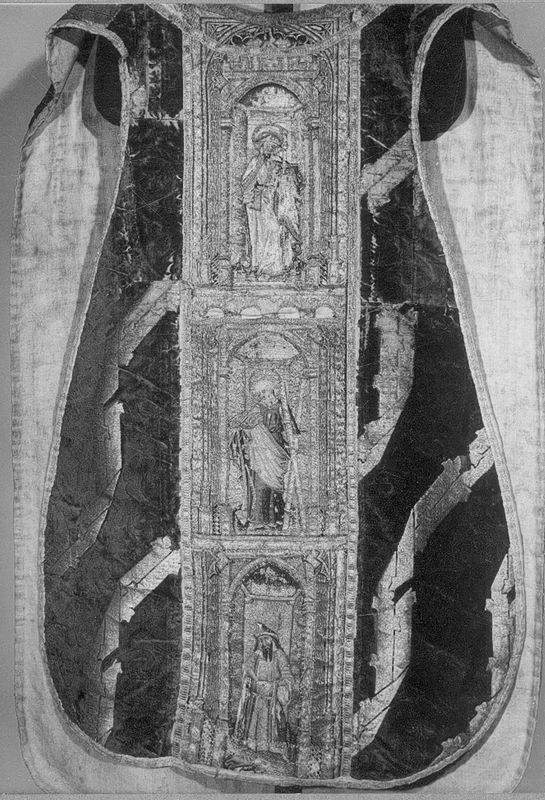 Chasuble aux bâtons d'or