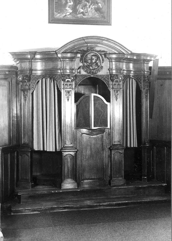 confessionnal / Kerk Sint-Antonius Abt[Moerbeke]