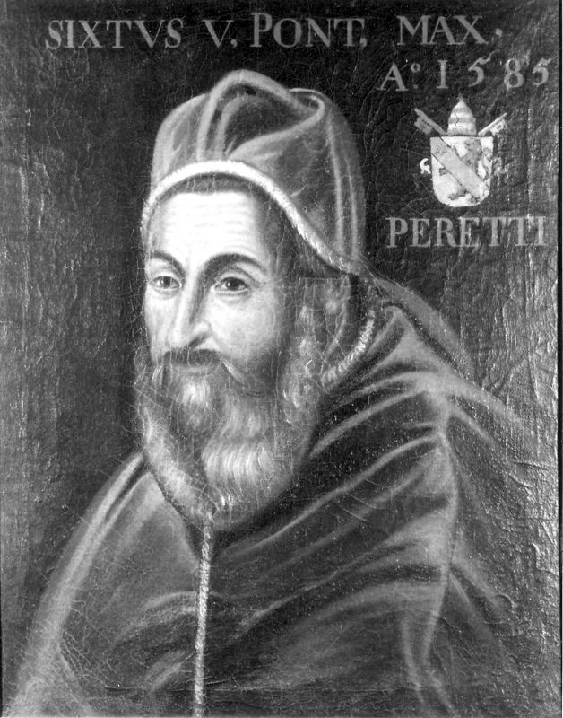 Portret van Sixtus V Peretti
