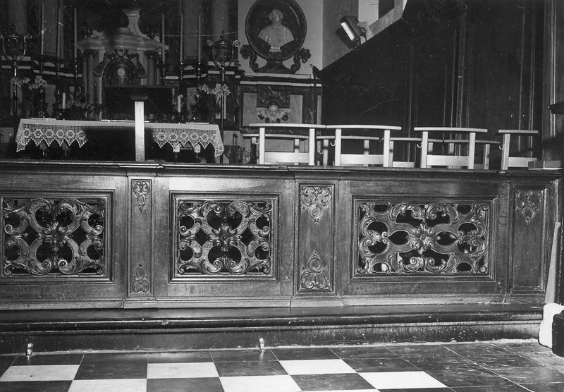 banc de communion / Kerk Sint-Stefaan[Oppem(Meise)]