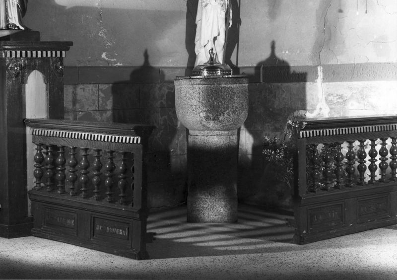clôture de fonts baptismaux / Eglise Saint-Joseph[Ernonheid]