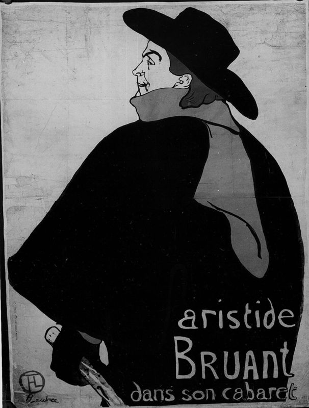 Aristide Bruant dans son cabaret.