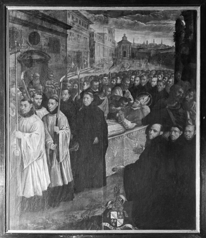 Translation de saint Macaire de Gand à Mons pour arrêter la peste