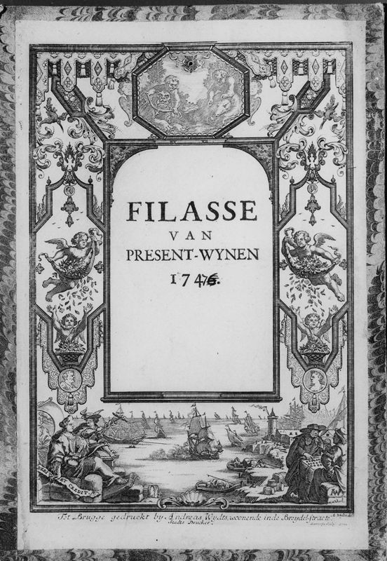 Filasse van present-wijnen van de stad Gent