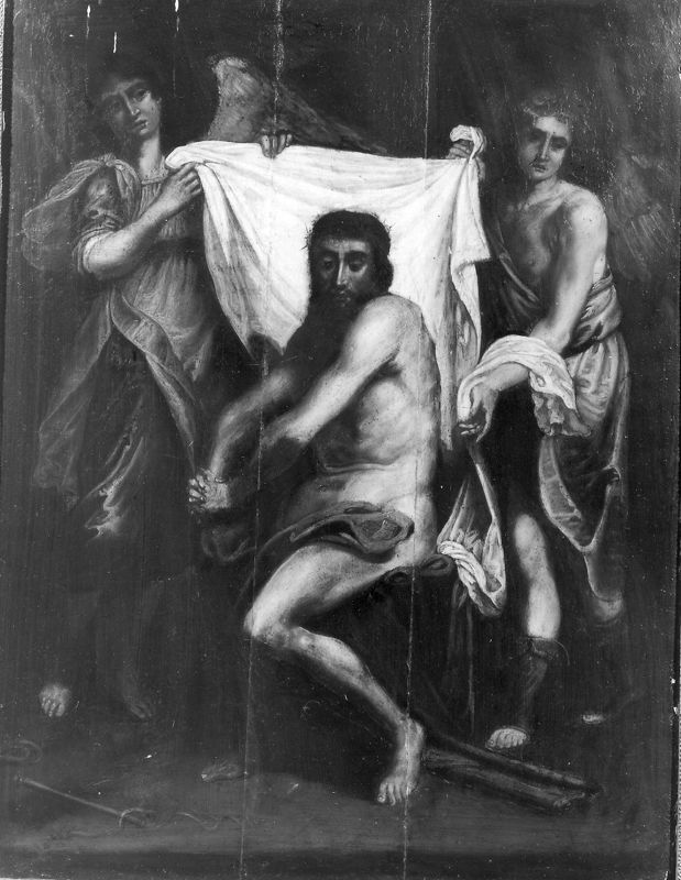 Ecce Homo omringd door engelen