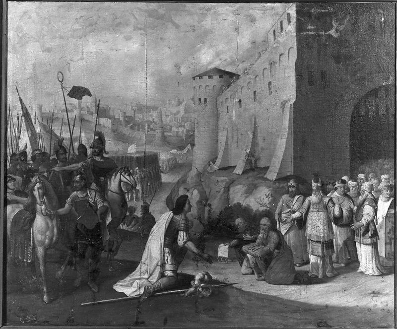 Alexander de Grote verovert Jeruzalem