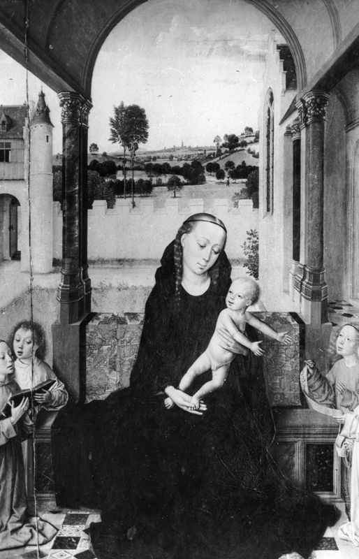 Vierge à l’Enfant sur un trône