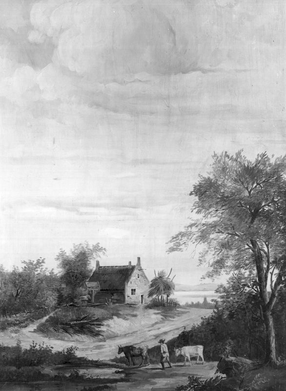 Landschap met boerderij