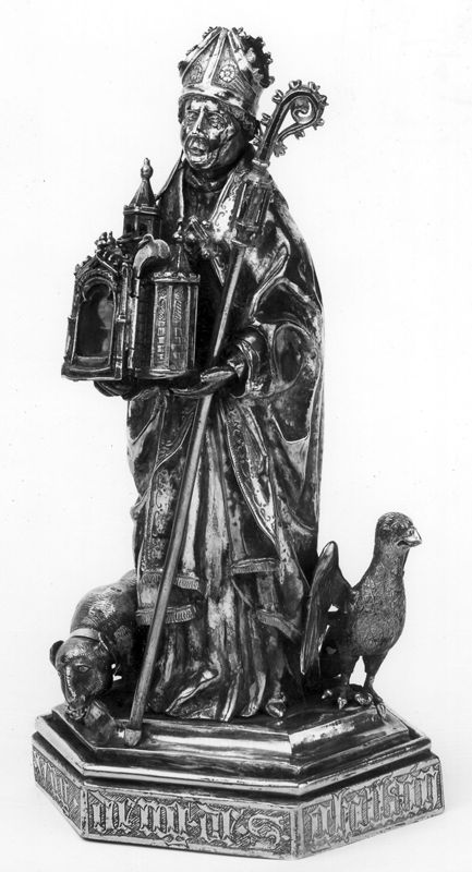 Statue-reliquaire de saint Ghislain