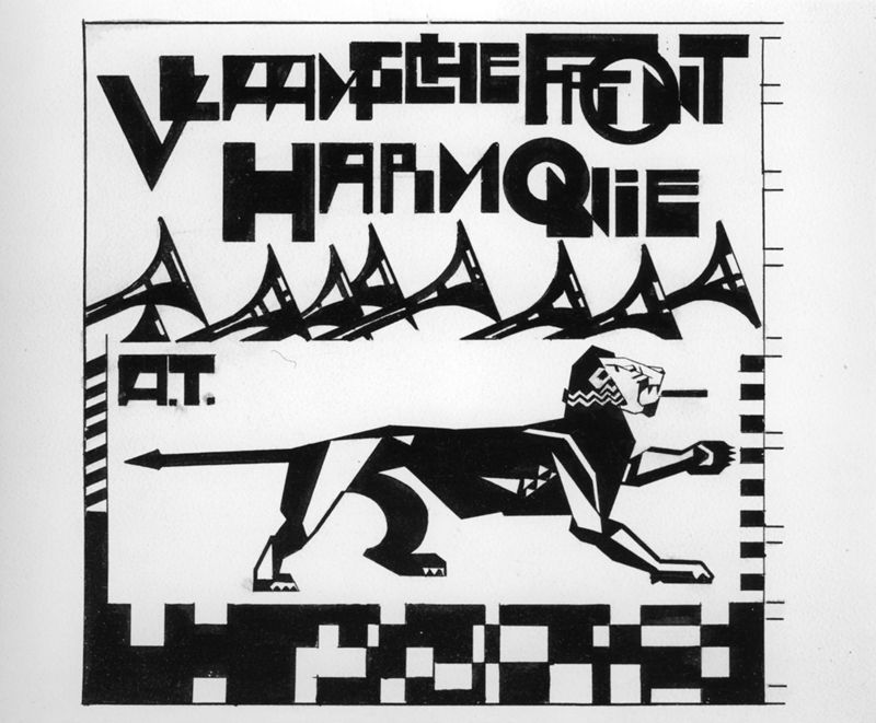 Projet pour fanions du Vlaamsche Front