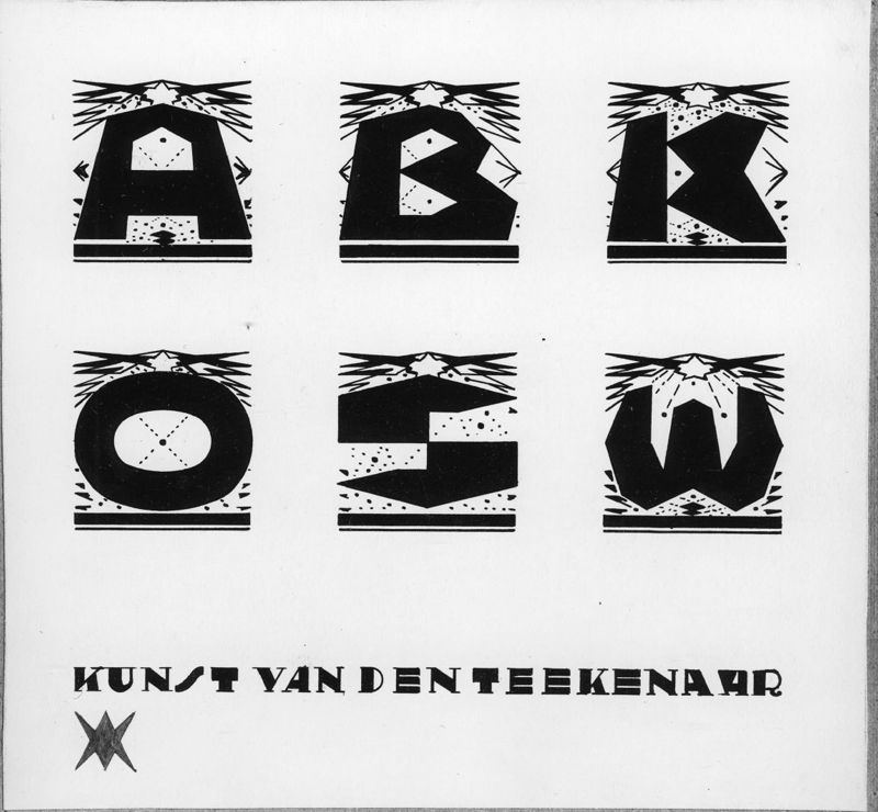 Projet de lettres majuscules : Kunst van den Teekenaar