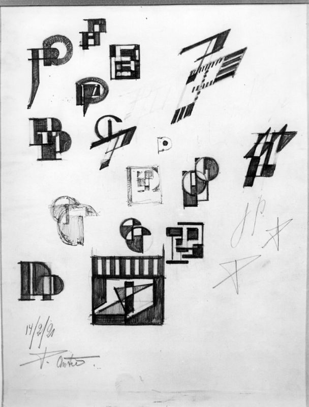 Projet pour des lettres (alphabet imprimé)