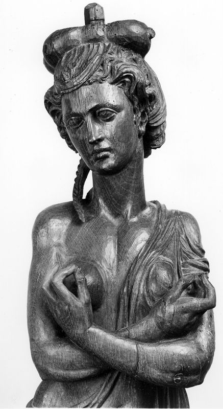Caryatide des stalles du choeur des dames