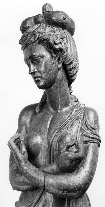 Caryatide des stalles du choeur des dames