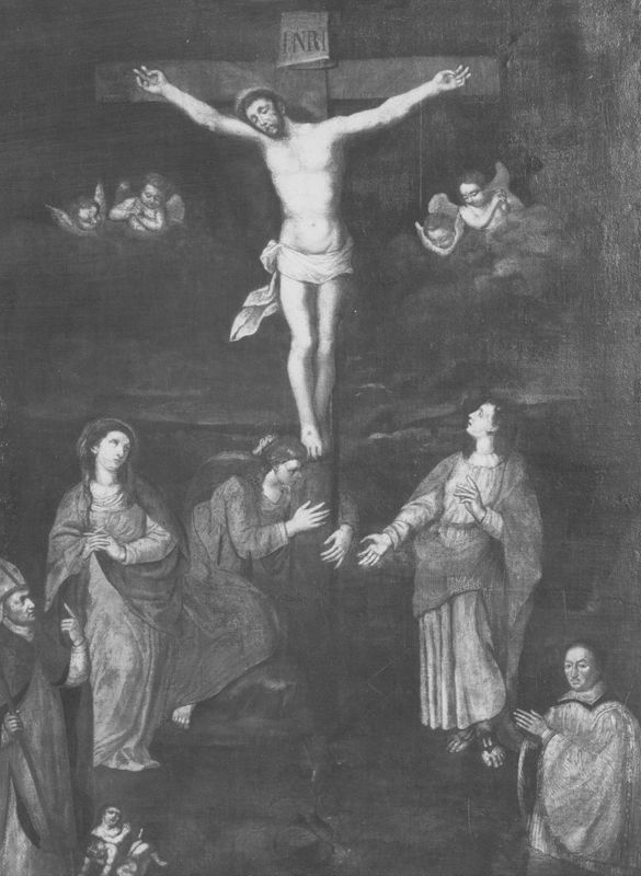 Calvaire avec Marie-Madeleine, saint Nicolas de Bari et un donateur agenouillé