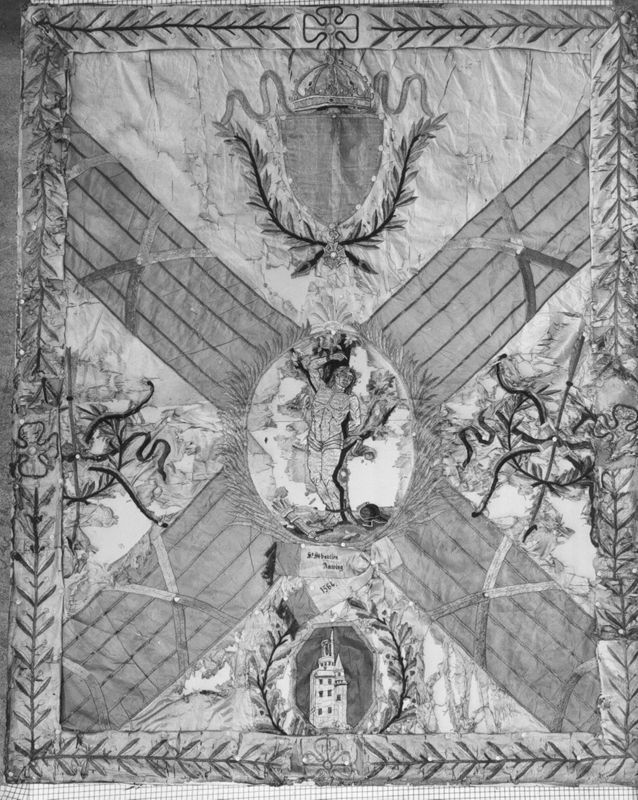Drapeau de la Franche confrérie de Saint Sébastien