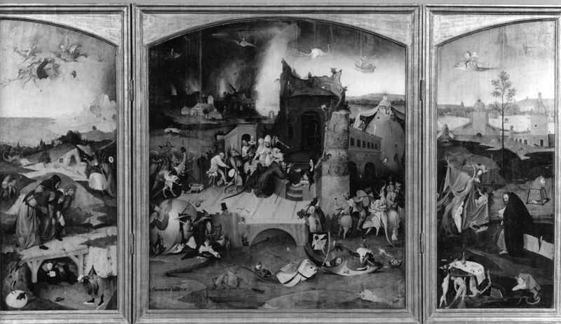 Triptiek met de Bekoring van de Heilige Antonius