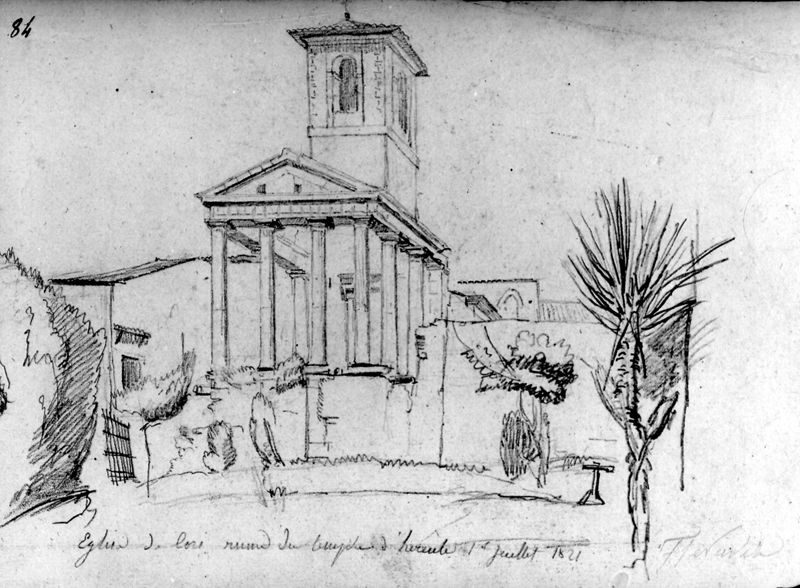 Eglise de Cori ruine du temple d'Hercule