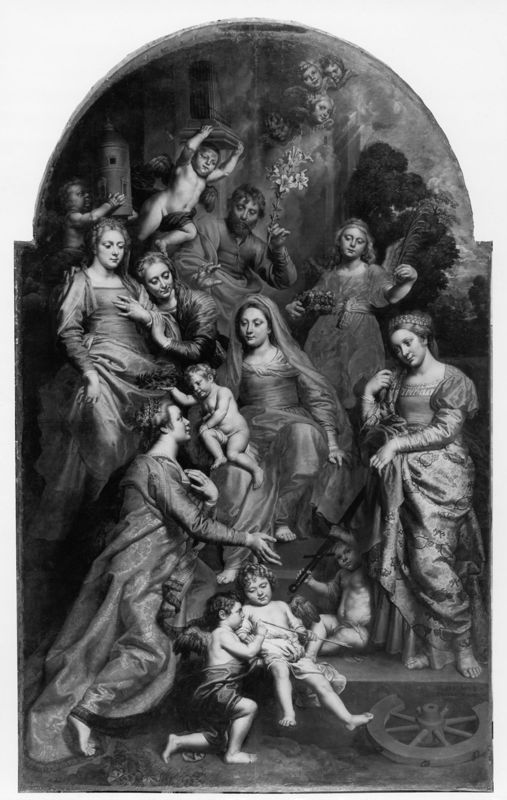 H. Ursula gekroond door het Kind Jezus