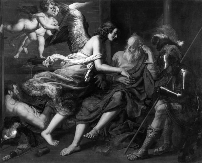 Een engel bevrijdt de H. Petrus uit de gevangenis