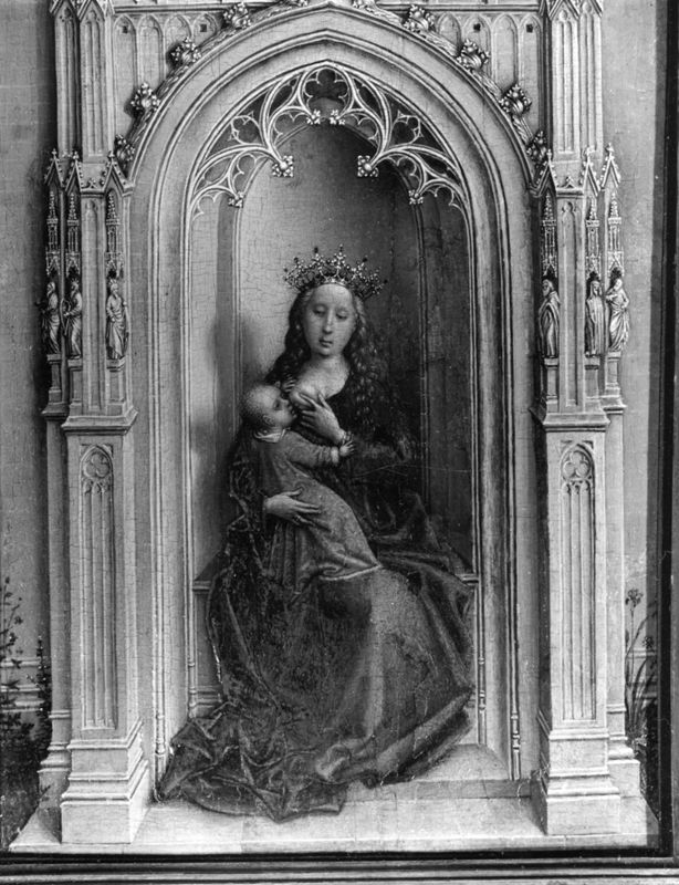 Vierge et Enfant dans une niche