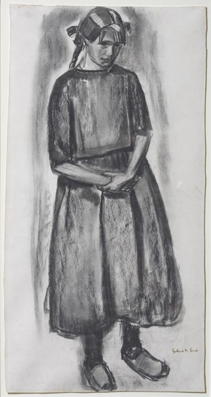 Jeune fille aux nattes