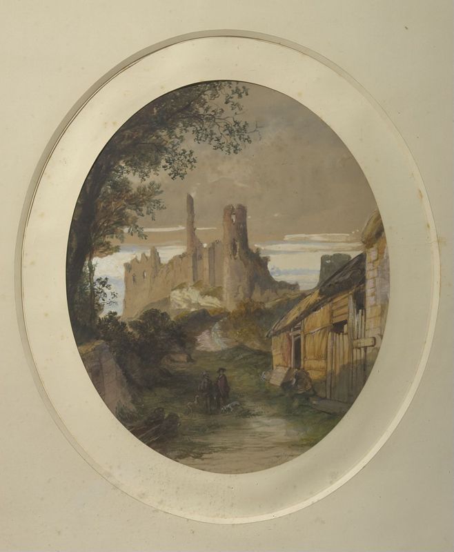 Vue des ruines du château de Montaigle