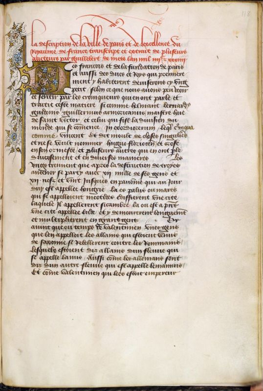 Christine de Pizan, Epistre d'Othéa; Martin de Braga, De quattuor virtutibus cardinalibus ou Formula honestae vitae (Sénèque des quatre vertus); Christine de Pizan, Jean de Montreuil et Gontier Col, Débat sur le Roman de la rose; Albertano da Brescia, Traité de parler et de taire, traduction française; Eustache Deschamps ou Jean Munier (?), Des cinq lettres du nom de Paris; Guillebert de Mets, Description de la ville de Paris et de l'excellence du royaume de France
