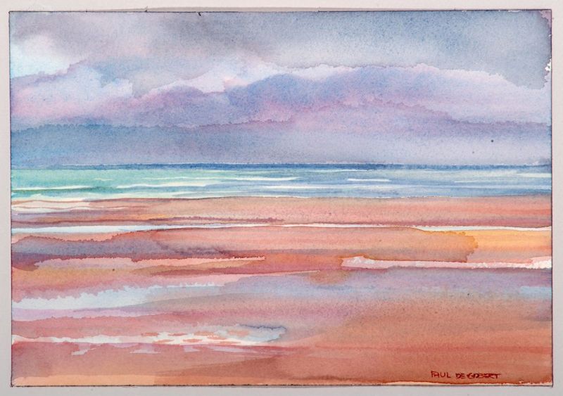 La Plage d'Arromanche à l'aube 2001