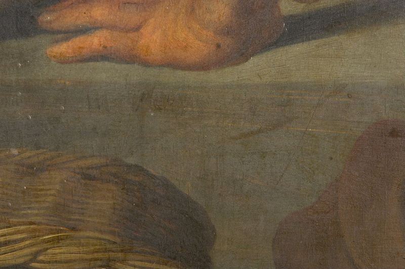 De heilige Elisabeth van Hongarije deelt haar schatten uit