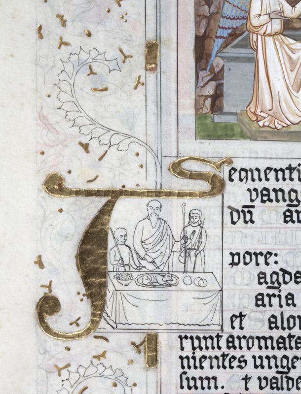 Fragment d'un évangéliaire inachevé