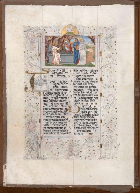 Fragment d'un évangéliaire inachevé