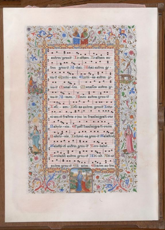 Fragment d'un évangéliaire inachevé